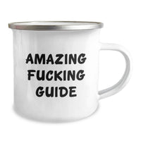 Load image into Gallery viewer, Funny Guide Gifts for Men, Camping Mug - 'Amazing F--king Guide' Graduation Unique Gifts from Friends - Image 2