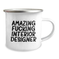 Load image into Gallery viewer, Interior Designer Keepsake Camping Mug for Him Birthday Gift - Image 2