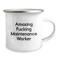 Load image into Gallery viewer, Maintenance Worker Keepsake Camping Mug for Him Birthday Gift - Image 2