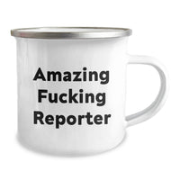 Load image into Gallery viewer, Funny Reporter Gifts for Men, Unique Graduation Unique Gifts from Friends, Best Camping Mug for Reporter Enthusiasts - Image 2