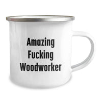 Load image into Gallery viewer, Funny Woodworker Camping Mug Gifts from Woodworker Friends for Woodworker Family and Friends - Image 2