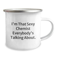 Load image into Gallery viewer, Chemist Keepsake Camping Mug for Him Birthday Gift Enamel Finish 12oz - Image 2