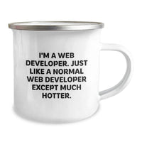 Load image into Gallery viewer, Funny Web Developer Gifts for Men from Coworkers, Unique Camping Mug for Graduation - Image 2
