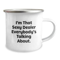 Load image into Gallery viewer, Dealer Keepsake Camping Mug for Him Birthday Gift with Enamel Finish - Image 2