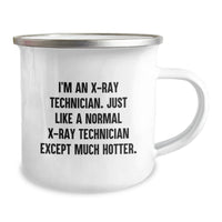 Load image into Gallery viewer, Funny X-Ray Technician Christmas Unique Gifts for Men from Coworkers, Unique Camping Mug with Quirky Quote, Hotter than Normal X-Ray Technician - Image 2
