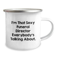 Load image into Gallery viewer, Funeral Director Birthday Gift for Her Present Premium Camping Mug - Image 2