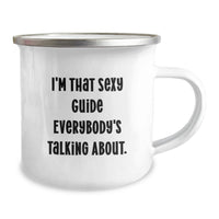 Load image into Gallery viewer, Birthday Gift Guide Camping Mug Present for Her – Sexy Guide Quote - Image 2