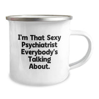 Load image into Gallery viewer, Psychiatrist Camping Mug Keepsake Birthday Gift for Him Sleek Stainless - Image 2