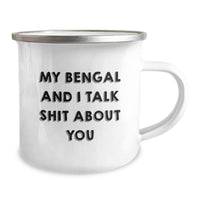 Load image into Gallery viewer, Funny Bengal Cat Gifts from Friends - Camping Mug for Bengal Cat Enthusiasts and Graduation Unique Gifts from Family - Image 2
