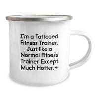Load image into Gallery viewer, Gifts from Friends to Fitness Trainer Men - Funny Fitness Trainer Camping Mug for Graduation Unique Gifts - Image 2