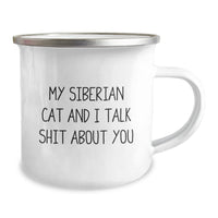 Load image into Gallery viewer, Siberian Cat Gifts for Men, Funny Camping Mug with Inspirational Quote, Gifts from Friends, Unique Graduation Gifts for Him - Image 2
