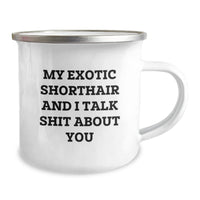 Load image into Gallery viewer, Exotic Shorthair Cat Lovers Gifts from Family, Camping Mug with Funny Quote, Unique Graduation Gifts - Image 2
