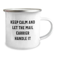 Load image into Gallery viewer, Funny Mail Carrier Gifts from Friends - Camping Mug for Mail Carrier Graduation Unique Gifts Men Women Coworkers - Image 2