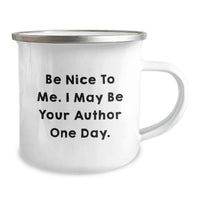 Load image into Gallery viewer, Author Quotes Funny Camping Mug Gifts from Friends for Graduation Unique Author Gifts - Image 2