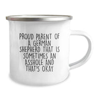 Load image into Gallery viewer, Funny German Shepherd Dog Lover Gifts from Dad to Son or Daughter for Christmas Unique Presents for Men or Women - Proud Parent Mugs - Image 2
