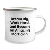 Load image into Gallery viewer, Funny Mortician Gifts from Friends, Inspirational Camping Mug for Men, Gifts for Mortician Graduation Unique Ideas - Image 2