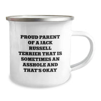 Load image into Gallery viewer, Funny Jack Russell Terrier Dog Gifts for Men, Camping Mug - Proud Parent Quote, Gifts from Friends - Image 2
