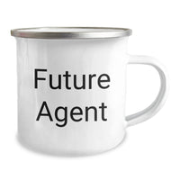 Load image into Gallery viewer, Funny Agent Christmas Unique Gift Unique Camping Mug for Agent Friends and Family to Cheer Them Up - &#39;You&#39;re a Future Agent, Keep Going!&#39; - Image 2
