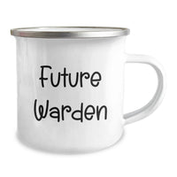 Load image into Gallery viewer, Future Warden Funny Gifts from Family to Warden Men Camping Mug - Graduation Unique Gifts for Warden - Image 2