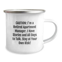 Load image into Gallery viewer, Funny Apartment Manager Camping Mug, Gift from Friends to Apartment Manager, Christmas Unique Gifts for Men, Women, Family - Image 2

