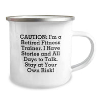 Load image into Gallery viewer, Funny Fitness Trainer Gifts for Men, Unique Graduation Unique Gifts from Husband, Wife, Family, Friends to Fitness Trainer with Camping Mug - Image 2