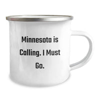 Load image into Gallery viewer, Minnesota Is Calling Funny Camping Mug Gifts from Men for Minnesota Birthday Unique Gifts - Image 2