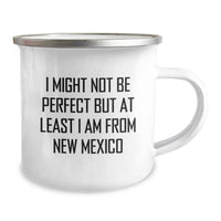 Load image into Gallery viewer, Funny New Mexico Camping Mug Gifts from Friends, Unique Graduation Gifts for New Mexico Men - I Might Not Be Perfect But At Least I Am From New Mexico - Image 2