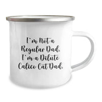 Load image into Gallery viewer, Dilute Calico Cat Dad Gifts from Men, Funny Camping Mug for Dilute Calico Cat Lovers, Christmas Unique Gifts - Image 2
