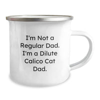 Load image into Gallery viewer, Dilute Calico Cat Dad Humor Funny Camping Mug Gifts from Friends and Family for Christmas - Image 2
