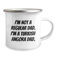 Load image into Gallery viewer, Turkish Angora Cat Lover Gifts from Dad - Men, Funny &#39;I&#39;m Not A Regular Dad. I&#39;m A Turkish Angora Dad.&#39; Camping Mug for Christmas Unique Presents - Image 2
