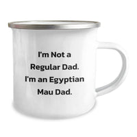 Load image into Gallery viewer, Funny Egyptian Mau Cat Dad Gifts for Friends, Christmas Unique Presents from Men to Family, Egyptian Mau Cat Camping Mug - Image 2
