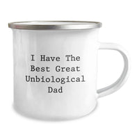 Load image into Gallery viewer, Funny Unbiological Dad Christmas Unique Gifts from Men, Unique Camping Mug for Unbiological Dad, Inspirational Quote - Image 2

