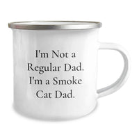 Load image into Gallery viewer, Funny Smoke Cat Dad Gifts for Men, Camping Mug, Birthday Unique Gifts from Dad to Smoke Cat Lover - Image 2