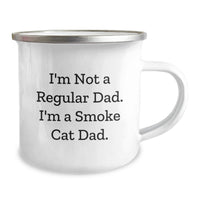 Load image into Gallery viewer, Funny Smoke Cat Dad Gifts from Men to Friends Birthday Unique Camping Mug - Image 2