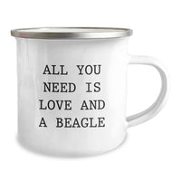 Load image into Gallery viewer, Funny Beagle Dog Camping Mug Gifts for Men Women Friends from Family - All You Need Is Love And A Beagle Christmas Unique - Image 2
