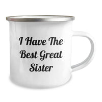Load image into Gallery viewer, Funny Sister Camping Mug Gifts from Family, Unique Birthday Ideas for Sisters, I Have The Best Great Sister Quote - Image 2
