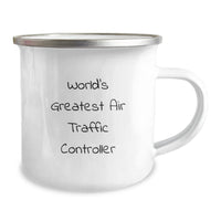 Load image into Gallery viewer, World&#39;s Greatest Air Traffic Controller Funny Graduation Gifts from Friends for Air Traffic Controller Camping Mug, Air Traffic Controller Unique Gifts - Image 2
