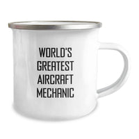 Load image into Gallery viewer, Funny World&#39;s Greatest Aircraft Mechanic Gifts for Birthday - Inspirational Camping Mug for Men, Women, Friends, Coworkers, Family - Image 2
