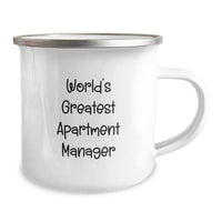 Load image into Gallery viewer, Funny Quirky Gifts for the World&#39;s Greatest Apartment Manager Christmas Camping Mug - Image 2
