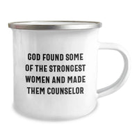 Load image into Gallery viewer, Gifts from Women, Inspirational Counselor Quotes, Funny Graduation Unique Gifts, 12 oz Camping Mug for Counselors - Image 2