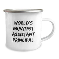 Load image into Gallery viewer, World&#39;s Greatest Assistant Principal Funny Graduation Gifts for Men from Family, Unique Camping Mug for Assistant Principal - Image 2
