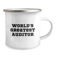 Load image into Gallery viewer, Funny Auditor Quotes World&#39;s Greatest Auditor Gifts for Husband Birthday Camping Mug, Gifts from Men, Gifts for Auditor - Image 2
