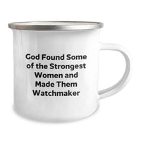 Load image into Gallery viewer, Funny Watchmaker Gifts from Men to Women, Graduation Unique Gifts for Watchmaker Friends, Camping Mug with Inspirational Quote - Image 2