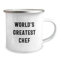 Load image into Gallery viewer, Funny Chef Gifts from Friends for the World&#39;s Greatest Chef Graduation Camping Mug - Image 2
