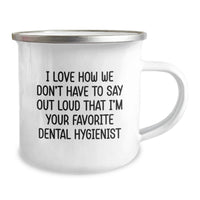 Load image into Gallery viewer, Gifts from Friends for Favorite Dental Hygienist - Funny Camping Mug - Graduation Unique Gifts - Image 2