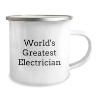 Load image into Gallery viewer, Funny Electrician Gifts, World&#39;s Greatest Electrician Camping Mug, Graduation Unique Gifts from Friends to Electrician - Image 2
