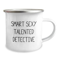 Load image into Gallery viewer, Funny Detective Gifts from Friends - Smart Sexy Talented Detective Camping Mug, Christmas Unique Gifts for Men - Image 2