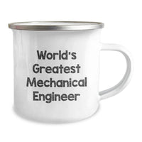 Load image into Gallery viewer, Funny Mechanical Engineer Gifts from Men to World&#39;s Greatest Mechanical Engineer Friends, &#39;World&#39;s Greatest Mechanical Engineer&#39;, 12 oz Camping Mug for Graduation Unique Gifts - Image 2
