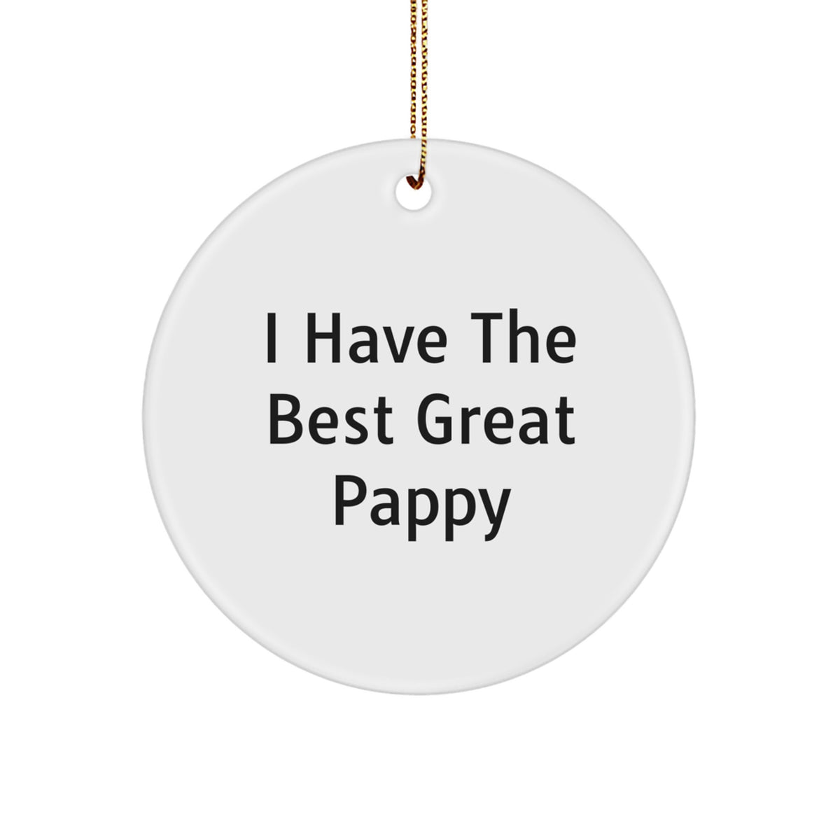 Pappy Circle Ornament Funny Quote Gifts for Men from Family - Image 1