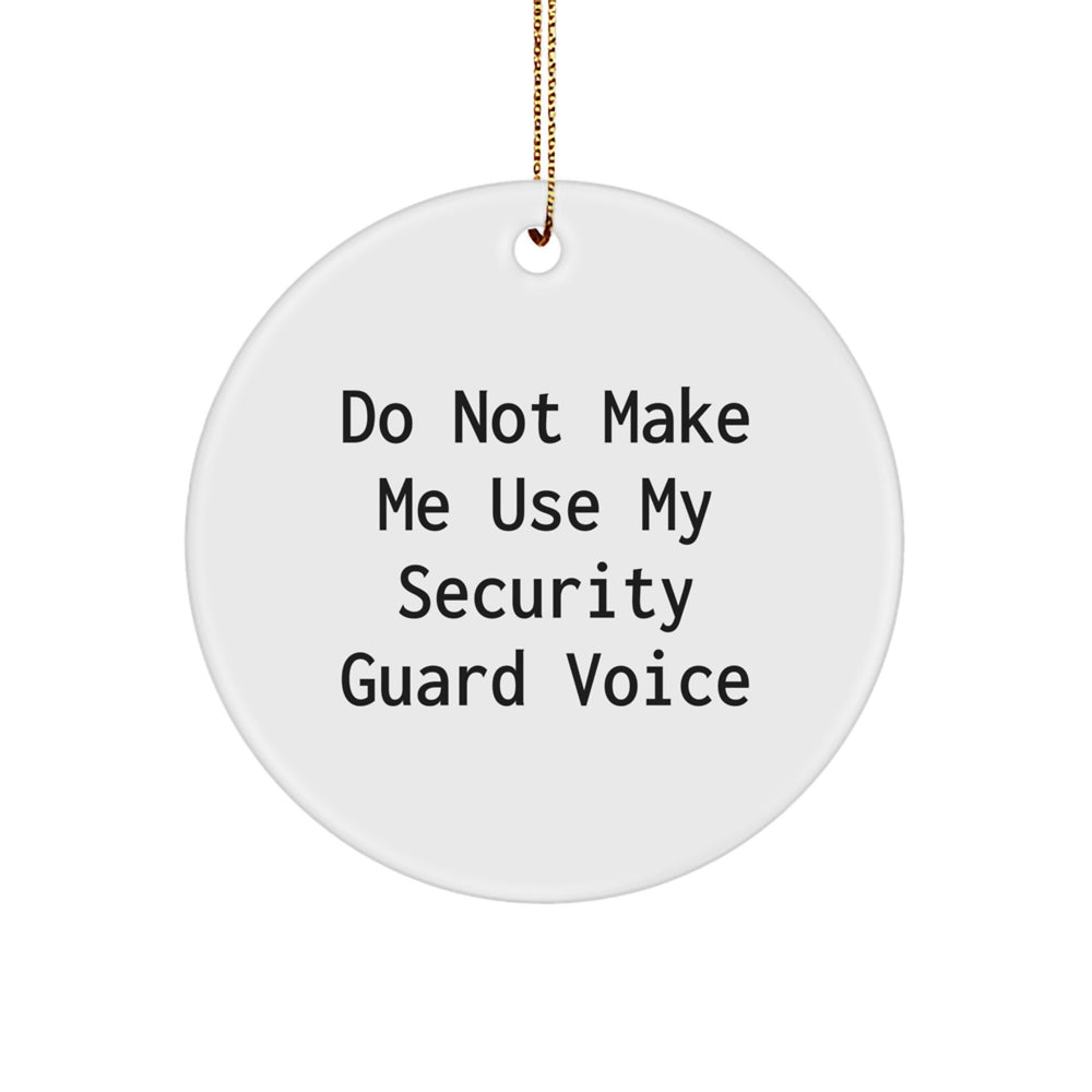 Funny Security Guard Gifts from Family Circle Ornament for Christmas Unique Decorations - Image 1